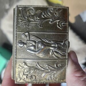 Vintage Silver Engraved Box